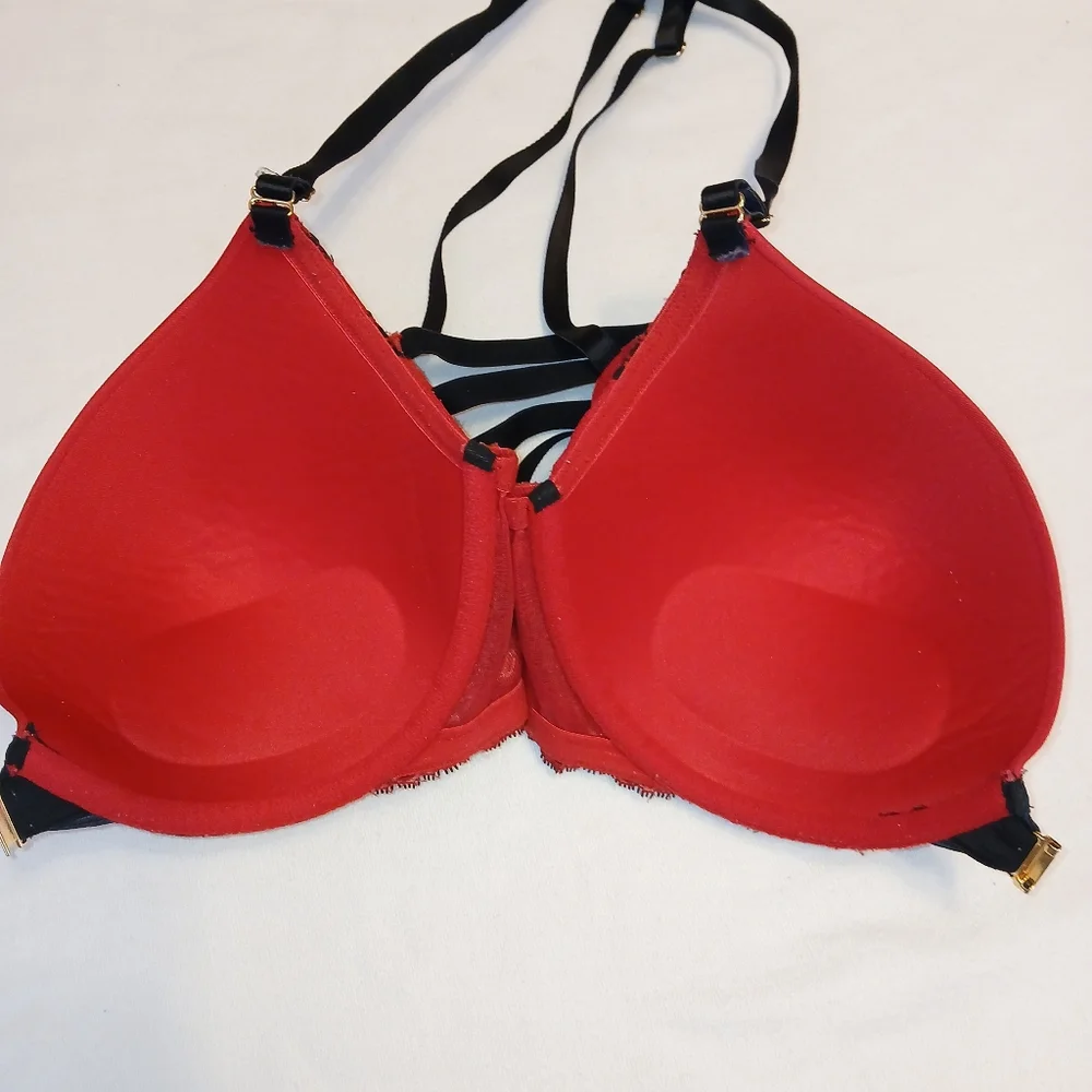 Sz.42D Womens Cacique Boost Plunge Bra - Picture 8 of 10